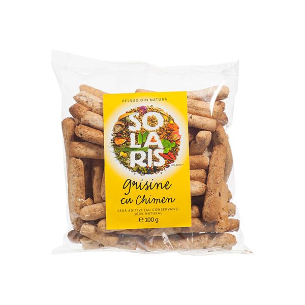 Grisine din faina integrala si chimen 100 g