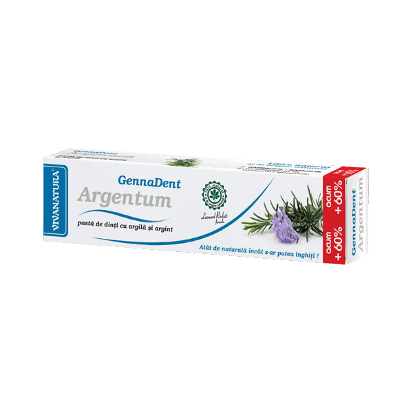 GennaDent Argentum Pasta de dinti 80 ml