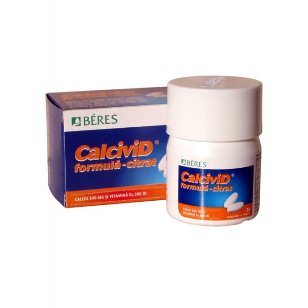 CalciviD formula-citrat 30 comprimate