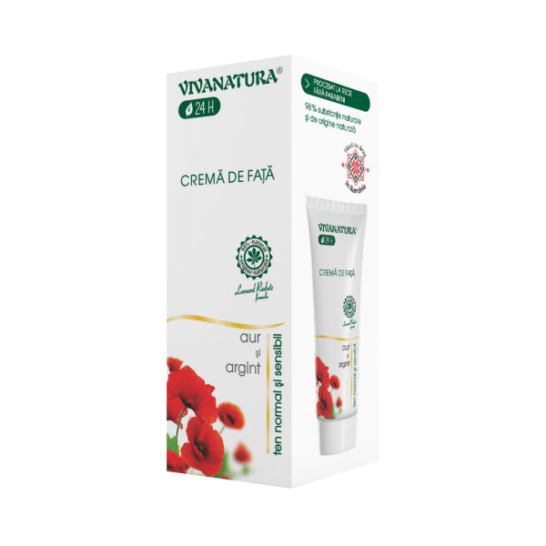 Crema de fata cu aur si argint pentru ten normal si sensibil