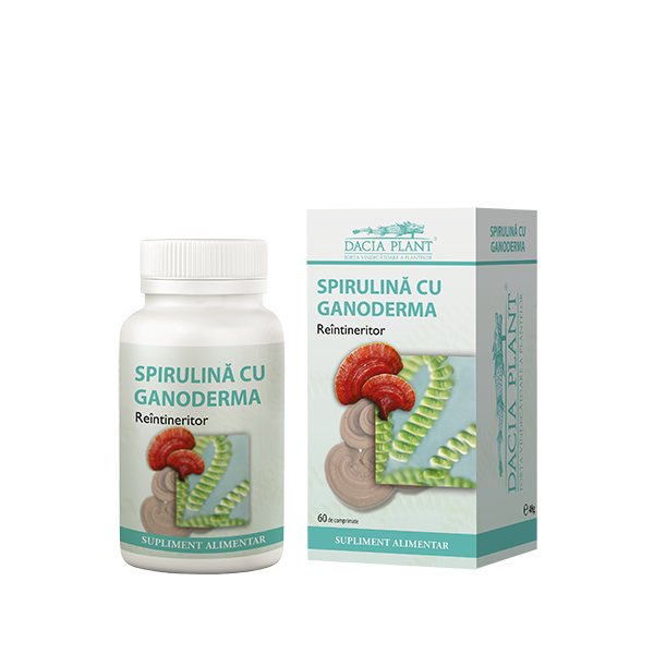Spirulina si Ganoderma 60 comprimate