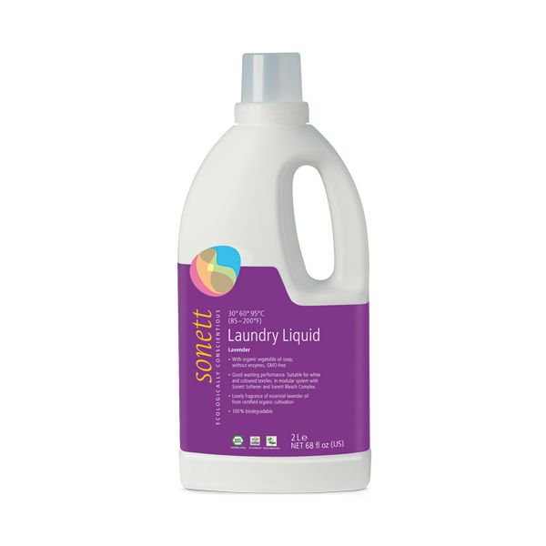 Sonett Detergent eco Lichid pt Rufe Albe si Colorate Lavanda 2L