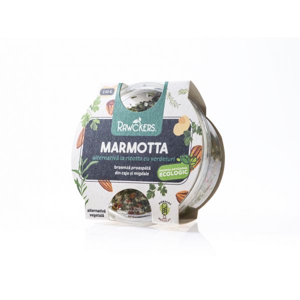 ECO Rawckers Brawnza Marmotta cu Verdeturi 150 g